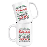 "Christmas Cheer"15oz White Christmas Mug - Gifts For Reading Addicts