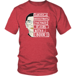 Ruth Bader "A Girl With A Book" Unisex T-Shirt - Gifts For Reading Addicts