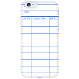 Library Card Phone Case White - Gifts For Reading Addicts