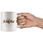 "Je Suis Prest"11oz White Mug - Gifts For Reading Addicts