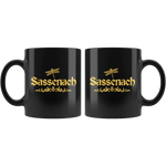 "Sassenach"11oz Black Mug - Gifts For Reading Addicts