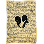 pride and prejudice Vintage Book Page Fleece Blanket - Gifts For Reading Addicts